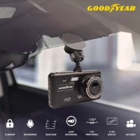 Camera de bord, inregistrare fata/spate, Super HD 1296P, Display 4 inch, Touch Screen, Night Vision, Loop Recording, Goodyear GY906668